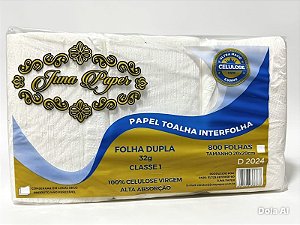 Papel Toalha Interf. Fol Dupl 32g Juna Paper C/800