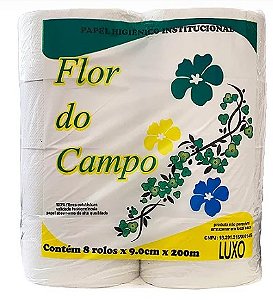 Papel Hig Flor do Campo Luxo 9x200m 8 Rls