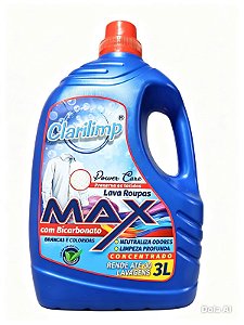 Lava Roupas Liq Concentrado C Bicarbo.3l Clarilimp