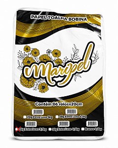 Papel Toalha Bobina Maripel 6x20x150 24g
