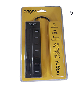 Hub Usb Bright 7 Portas Usb 2.0 + Chave