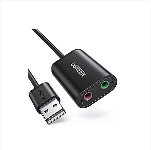 Adaptador Ugreen Usb/2 X P2 F Us205 15Cm Blk