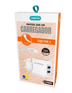 Carregador Kimaster Tipo-C Kt609x