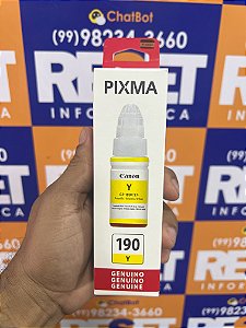 Refil Tinta Canon Gi 190 Amarelo - Premium