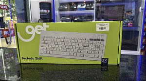 Teclado Sem Fio Slim Shift Branco Get