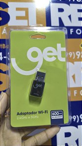 Adaptador Wi Fi Usb 600Mbps 2.4/5G Get