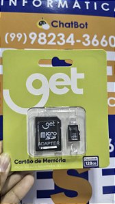 Cartao Micro Sd 128Gb + Ad Cl10 Get