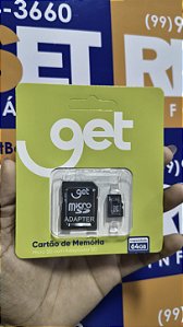 Cartao Micro Sd 64Gb + Ad Cl10 Get