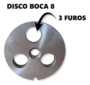 Disco inox Para Moedor Boca 8 - 3,4,5 furos
