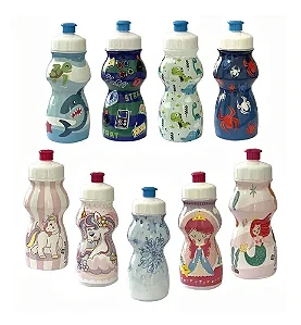 Garrafa de Água 250ml Squeeze Plástica infantil variadas