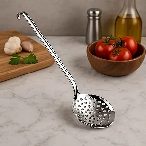 Escumadeira 46,5 Cm Plus Hercules Aço Inox