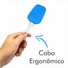 Espatula Silicone Cabo Transparente 24cm yns home