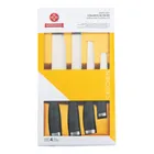 Conjunto de Facas Kitchen Mundial 4 Peças Aço Inox Preto 8100-4