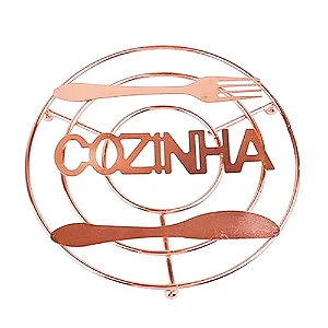 Descanso de de pela de metal rose 20cm Wellmix