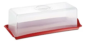 Porta pão de forma com tampa plástico Uz.