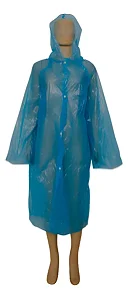 Capa de chuva adulto descartável Azul- Yins Azul Un