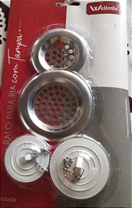 Ralo para pia com tampa Wellmix.