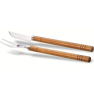 Kit Churrasco 2 Peças Madeferinox