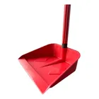 Pá de lixo plástico cabo longo .