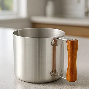 Canecão de alumínio cabo de Madeira Nicopan