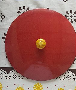 Caçarola com asa nr-24 4L. aluminio fundido vermelho Nicopan