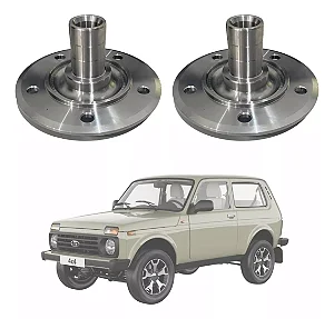 Par de Cubos de Roda Dianteiros para Jeep Lada Niva 1.6 8V (1990 a 1995)