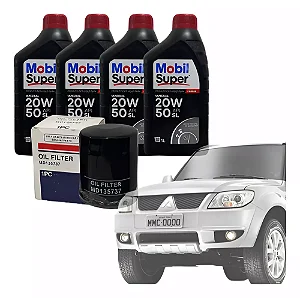 Kit Troca de Óleo para Motor Pajero TR4 2.0 e Pajero iO 1.8 16V Gasolina