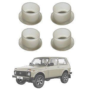 Kit 4 Buchas da Alavanca de Redução – Lada Niva 1.6 / 1.7 (Todos os Anos)