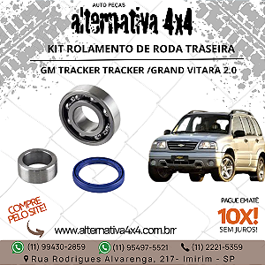 Kit Rolamento da Roda Traseira Suzuki Tracker / Grand Vitara 2.0 – VK0030DG (35x80x26/21)