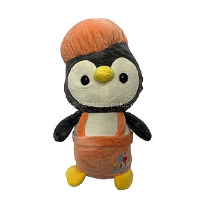 Pinguim de Pelúcia 30cm Rosa, toque macio, presente, máquina de bichinhos, ursinho de pelúcia