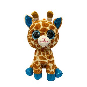 Girafa de Pelúcia com Olhos Grandes e Brilhantes