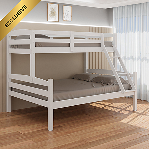 Beliche Casal + Solteiro s/cama auxiliar