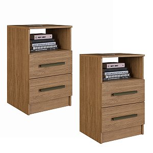 Kit 2 Mesas de Cabeceira Londres