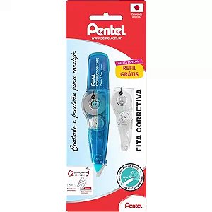 FITA CORRETIVA + REFIL AZUL PENTEL