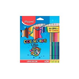 LAPIS DE COR 24CORES COLORPEPS AQUARELAVEL MAPED