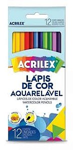 LAPIS DE COR AQUARELAVEL 12CORES ACRILEX