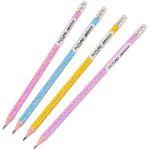 LAPIS GRAFITE HB C/ BORRACHA SWEET LOVERS - FUTURO