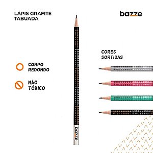 LAPIS GRAFITE HB TABUADA BAZZE