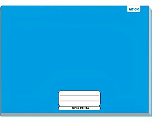 CADERNO BROCHURA MEIA PAUTA AZUL 48FOL TAMOIO