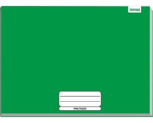 CADERNO BROCHURA MEIA PAUTA VERDE 96FOL TAMOIO