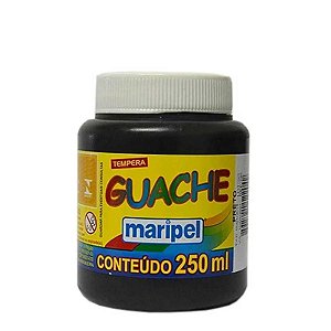 TINTA GUACHE 250ML PRETO MARIPEL