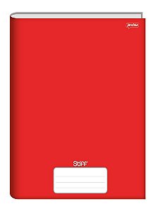 CADERNO BROCHURA CD 48FLS VERMELHO STIFF JANDAIA