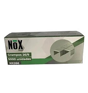 GRAMPO P/ GRAMPEADOR 26/6 GALV C/ 5000UN NX266 NOX
