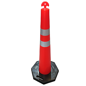 Cone Balizador Pirulito T-top Base 8kg 115cm