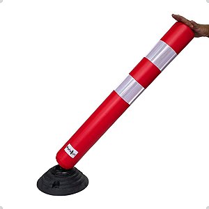 Poste Balizador João Bobo 95cm Base Borracha