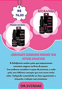 Lubrificante Segredinho Natural 15ml Feitiços Aromáticos