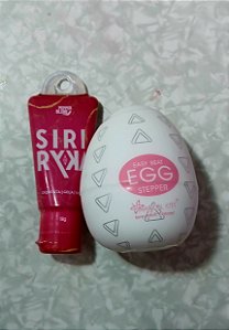 Kit Siri RyKa Gel Comestível + EGG Stepper Masturbador Masculino
