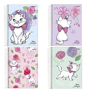 Caderno capa dura 1/4 espiral 80 folhas Marie StarSchool Jandaia