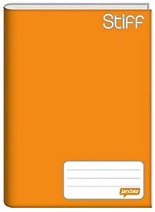 Caderno capa dura 1/4 brochura 96fls Stiff Laranja Jandaia
