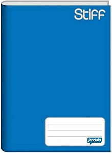 Caderno capa dura 1/4 brochura 96fls Stiff Azul Jandaia